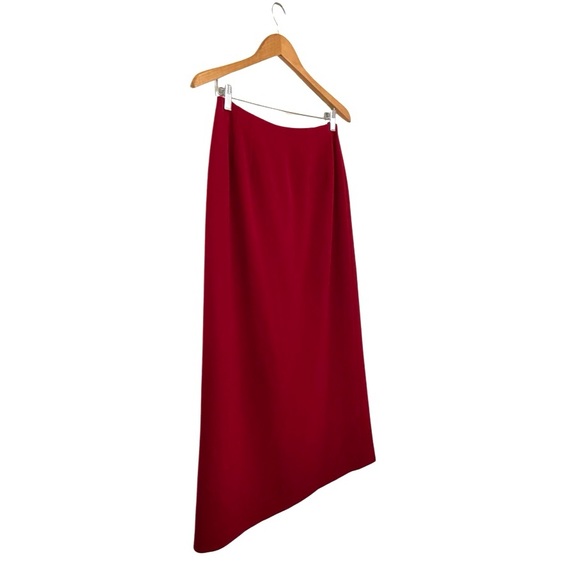 Lauren Ralph Lauren | Vintage Wool Blend Crimson Wrap Skirt - Picture 10 of 14